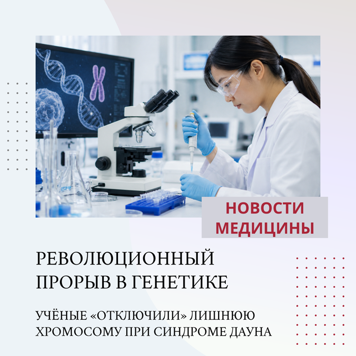 Революционный прорыв в генетике: японские учёные впервые удалили лишнюю хромосому при синдроме Дауна